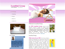 Tablet Screenshot of lumbiniindustries.com